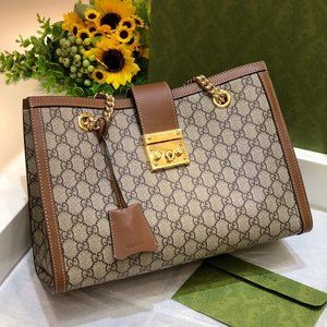 Personal Use G✨💎C Fashion Women's Second-Hand Shoulder Bag Brown.